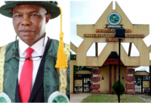 Photo of VC allegedly impregnates a third year student and upgrading her to final year status